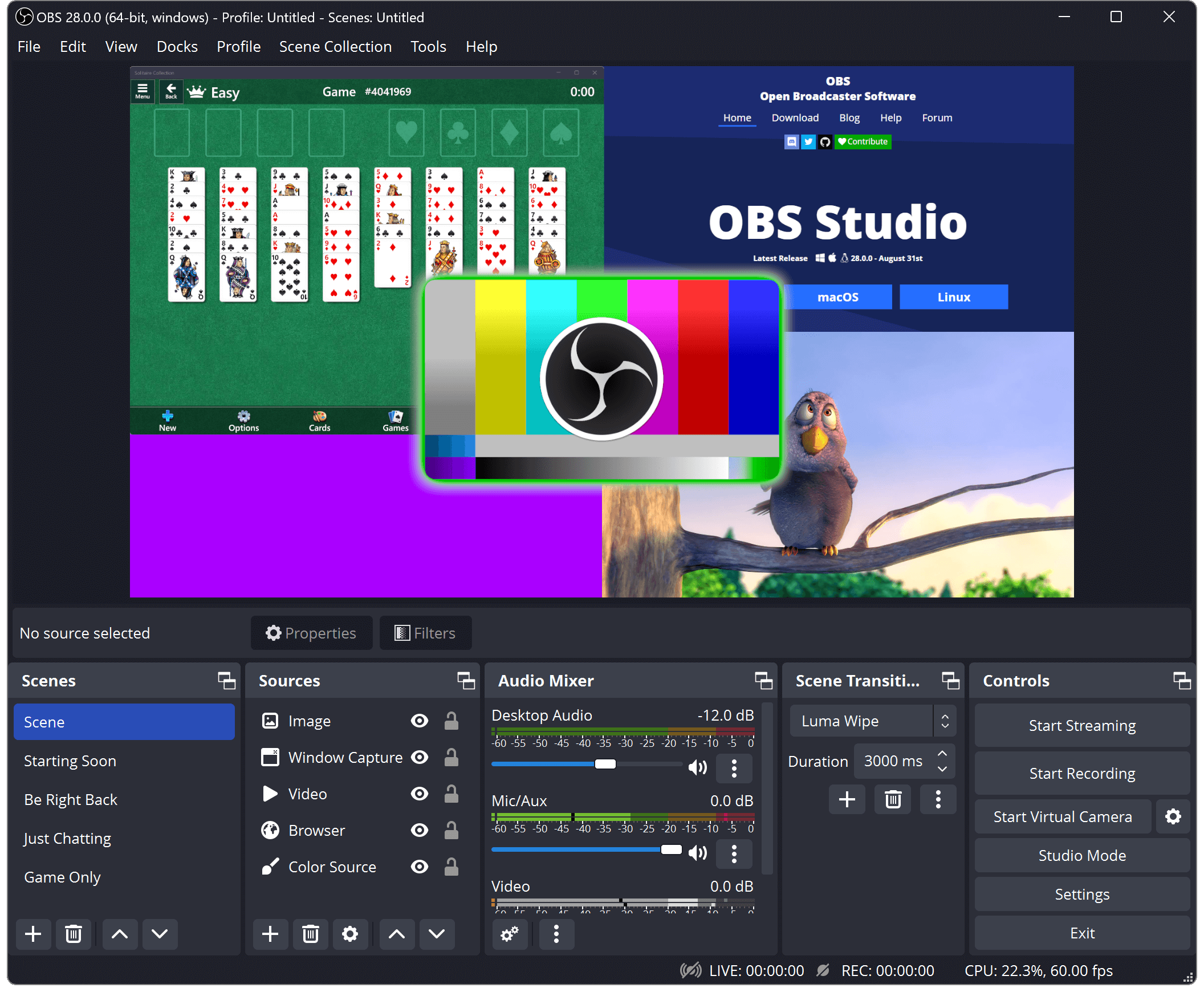 OBS Studio 28.1 Beta 1 最新测试版